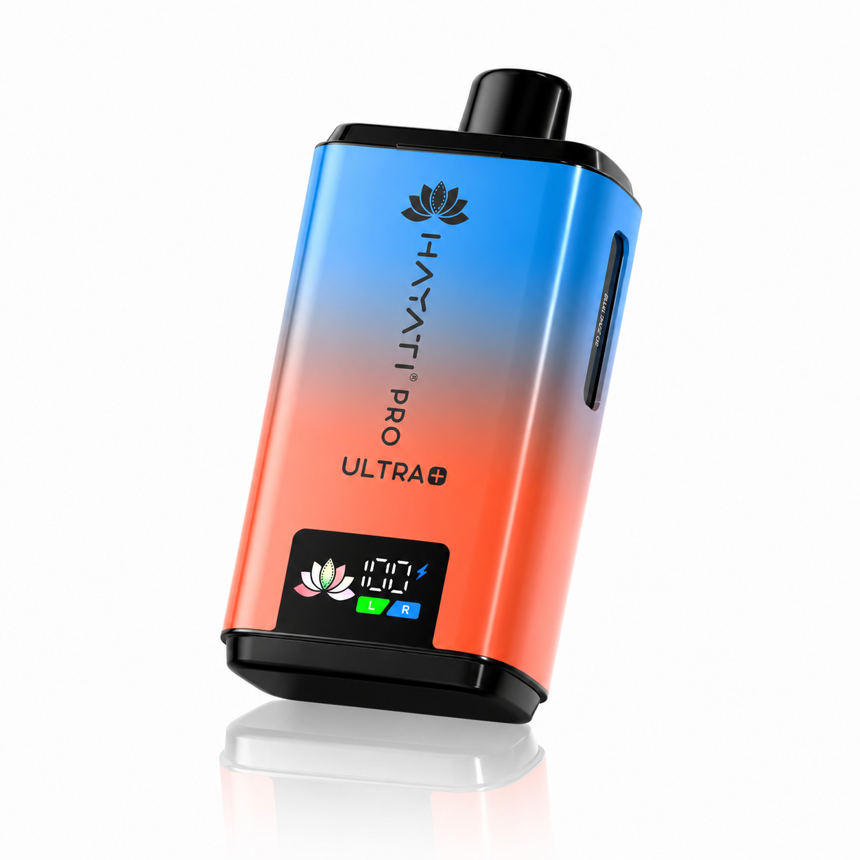 Hayati Pro Ultra Plus device shown on a pure white background with clear device detailing.