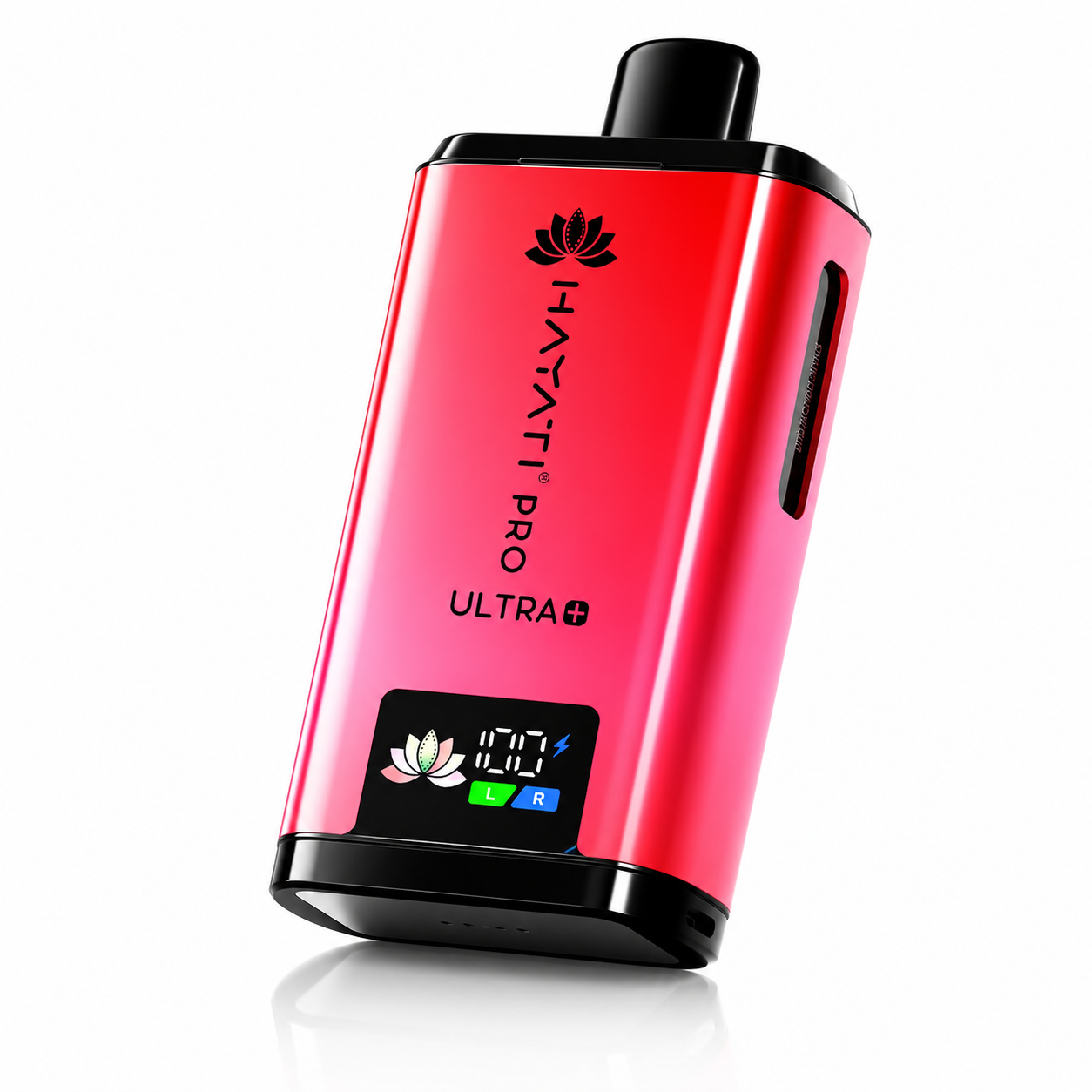 Hayati Pro Ultra Plus device shown on a pure white background with clear device detailing.