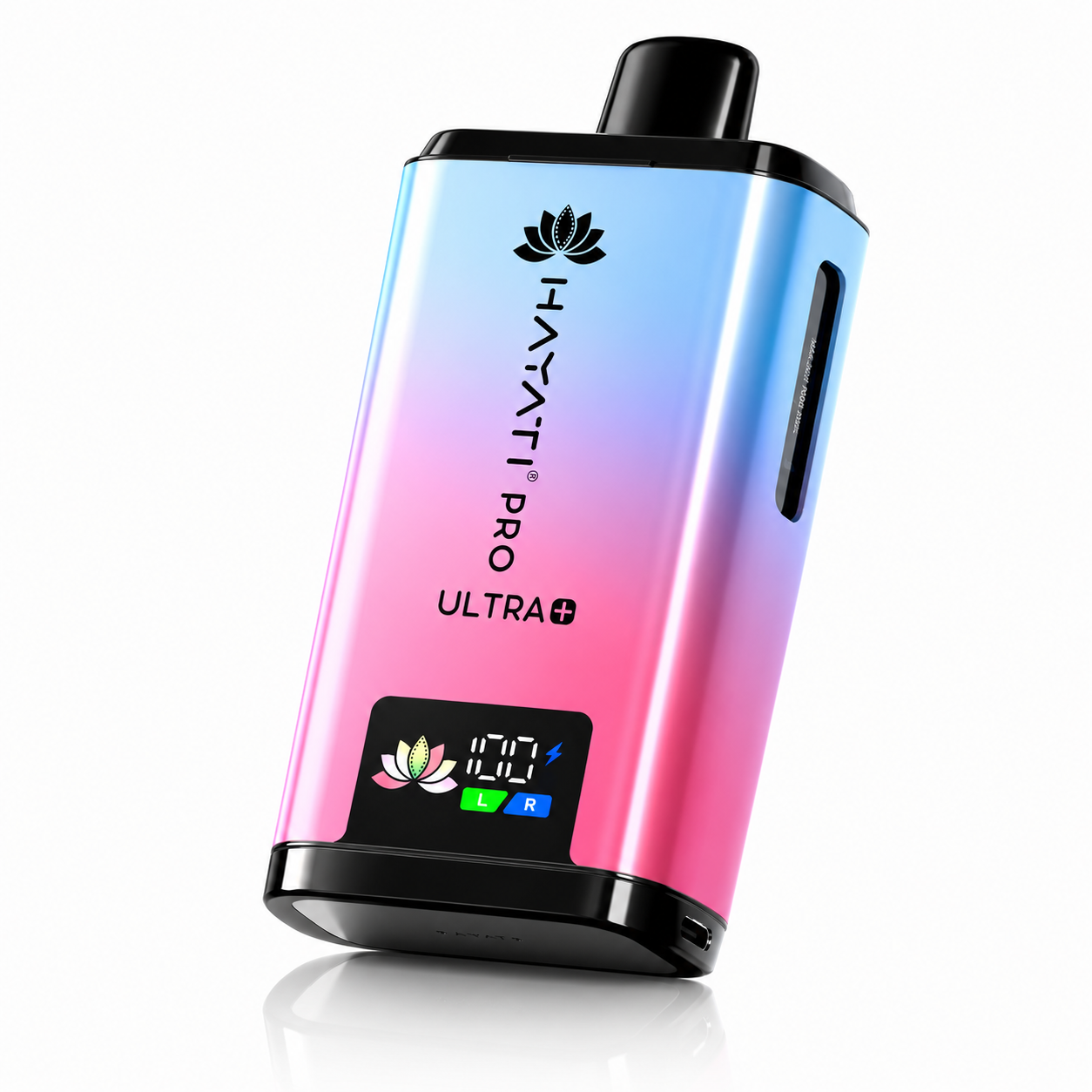 Hayati Pro Ultra Plus device shown on a pure white background with clear device detailing.