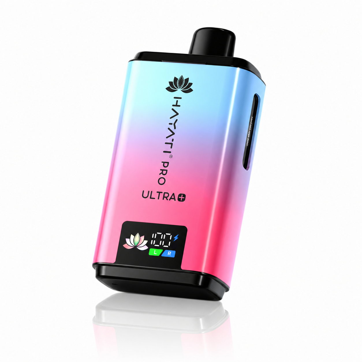 Hayati Pro Ultra Plus device shown on a pure white background with clear device detailing.