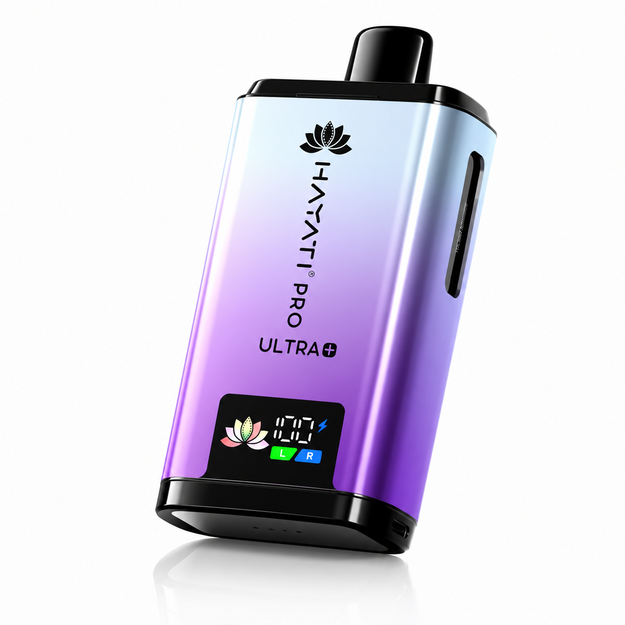 Hayati Pro Ultra Plus device shown on a pure white background with clear device detailing.