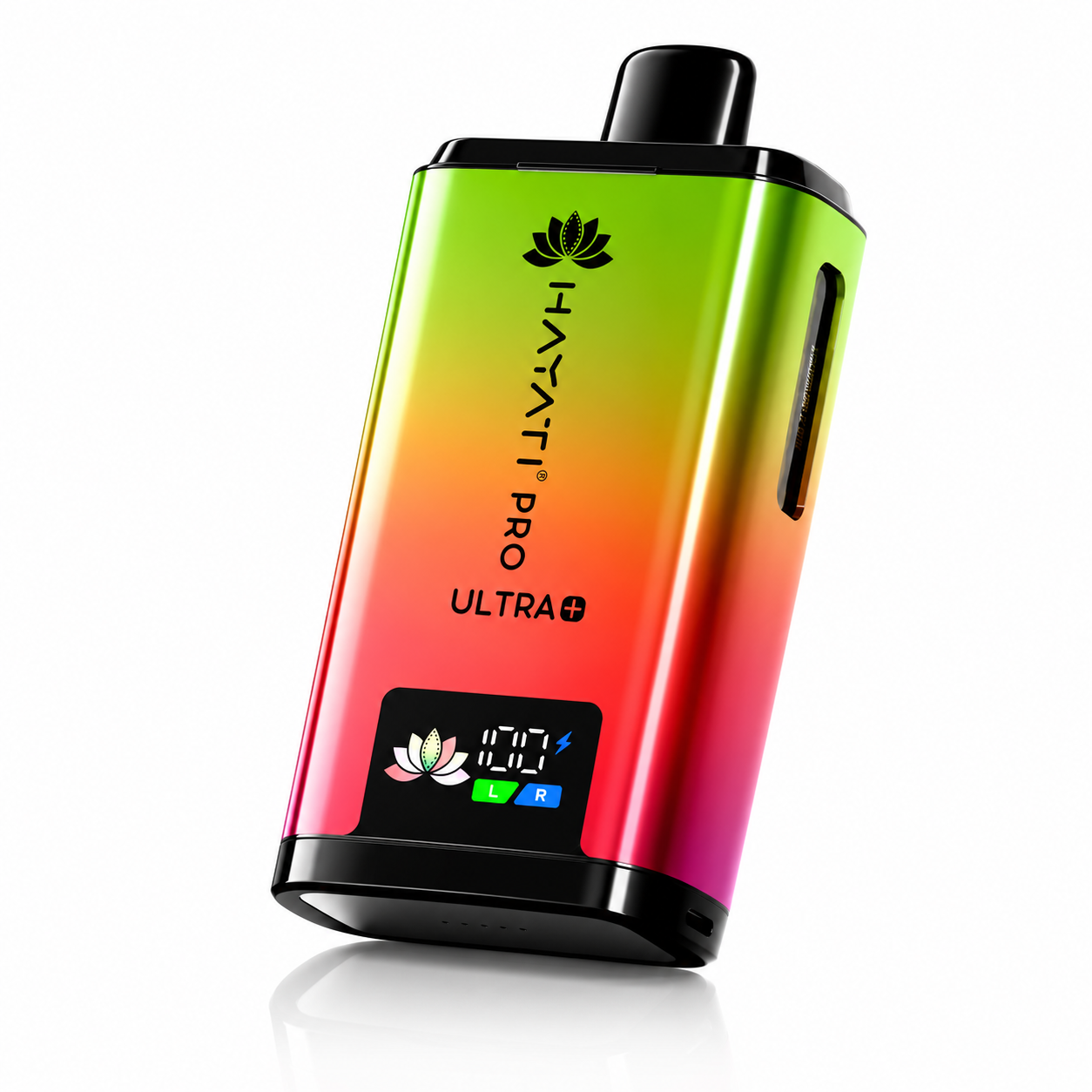 Hayati Pro Ultra Plus device shown on a pure white background with clear device detailing.