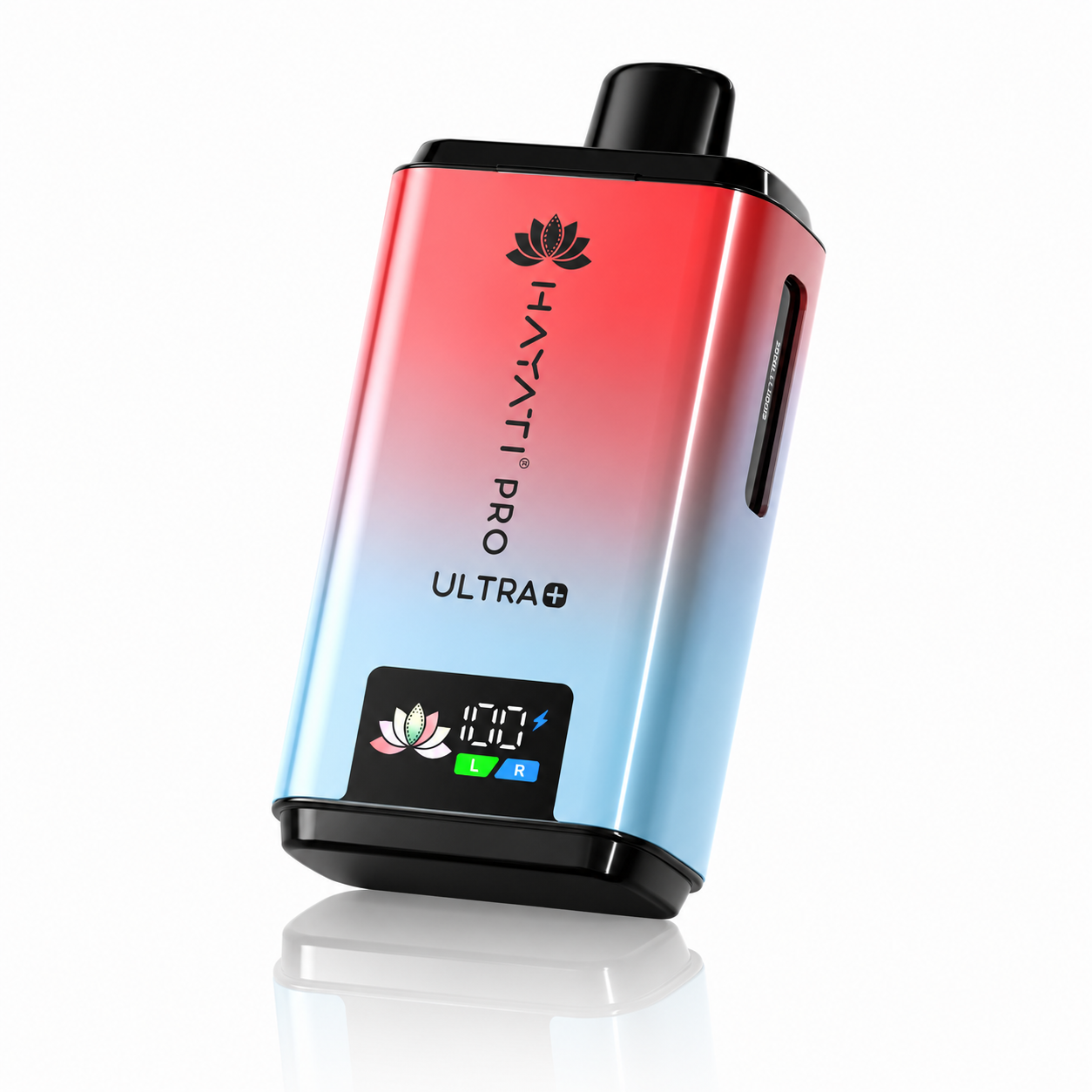 Hayati Pro Ultra Plus device shown on a pure white background with clear device detailing.