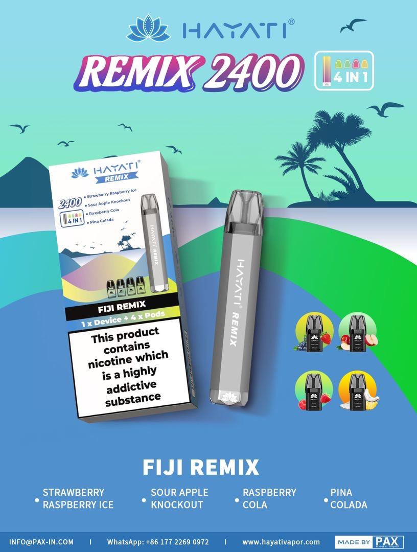 Hayati Remix 2400 Puffs 4 in 1 Disposable Vape (Box of 5)