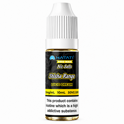 Hayati Nic Salts e-liquid bottle on a pure white background.