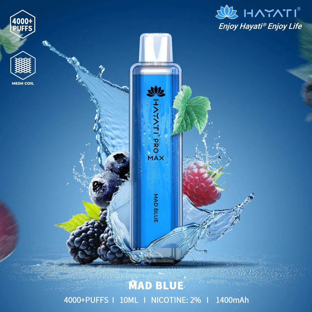 Hayati Pro Max 4000 Disposable Vape (BOX OF 10)