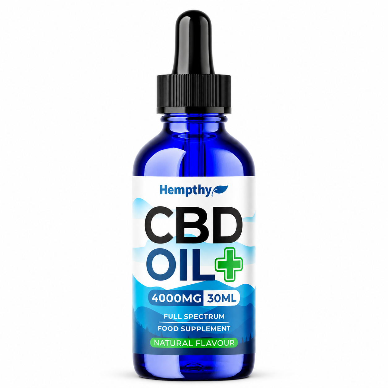 Hempthy bottle displayed on a pure white background with clear branding and enhanced colour.
