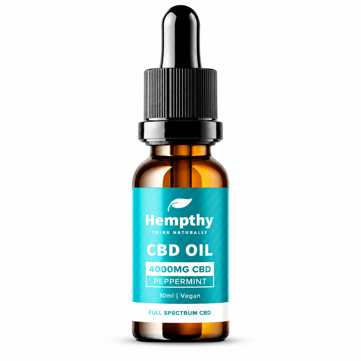 Hempthy bottle displayed on a pure white background with clear branding and enhanced colour.