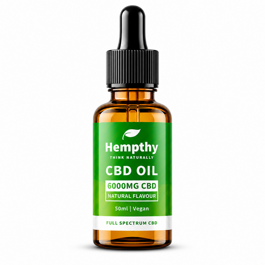 Hempthy bottle displayed on a pure white background with clear branding and enhanced colour.