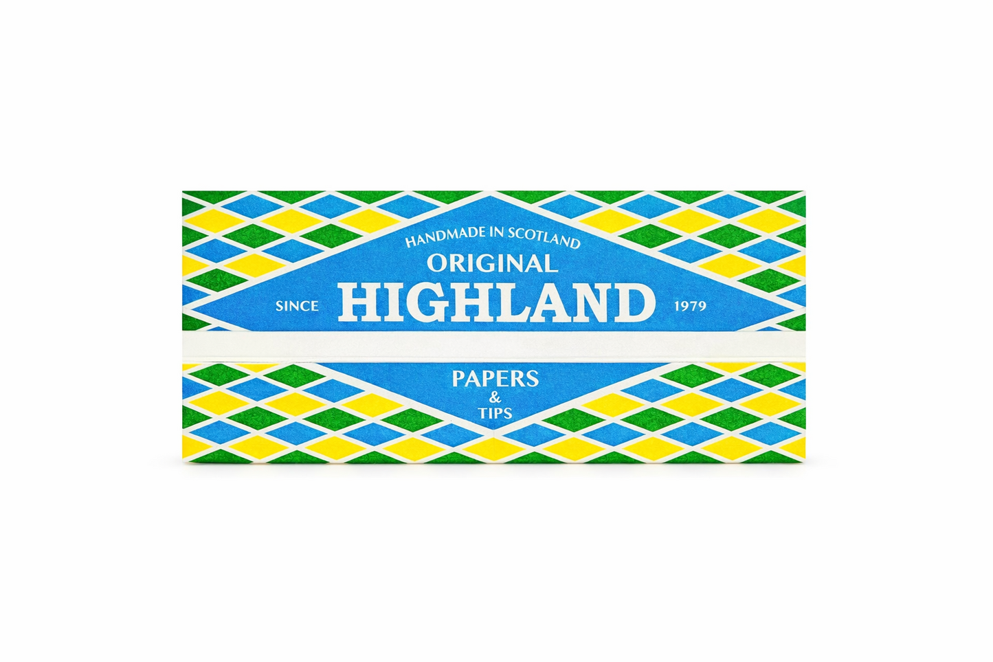 Highland Papers with Tips Original edition single pack, displayed in branded packaging on a pure white background.