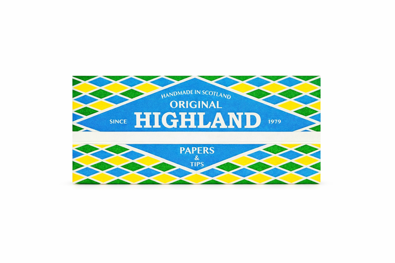 Highland Papers with Tips Original edition single pack, displayed in branded packaging on a pure white background.