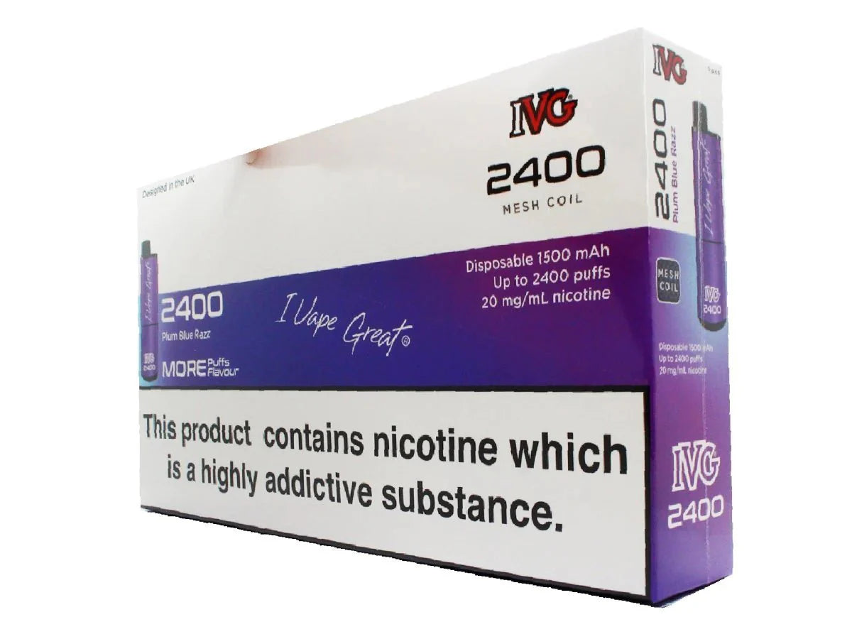 IVG 2400 Disposable Vape Pod (BOX OF 5)