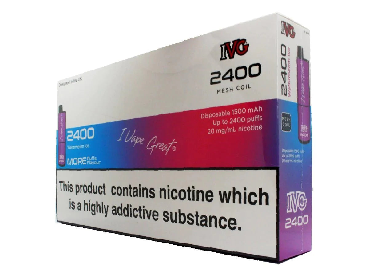 IVG 2400 Disposable Vape Pod (BOX OF 5)