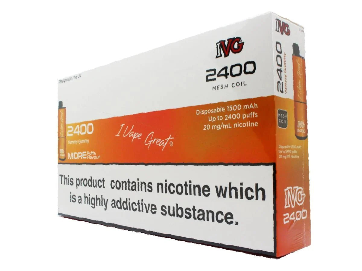 IVG 2400 Disposable Vape Pod (BOX OF 5)