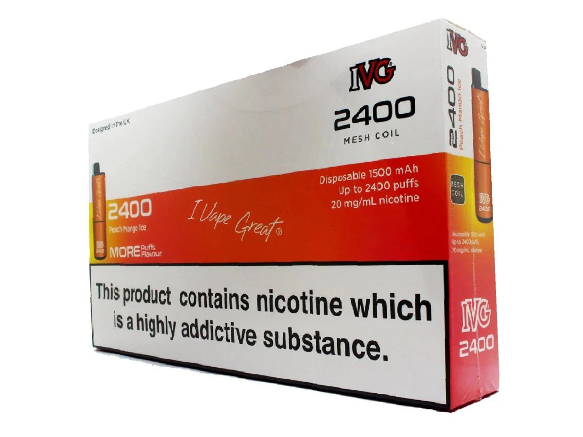 IVG 2400 Disposable Vape Pod (BOX OF 5)