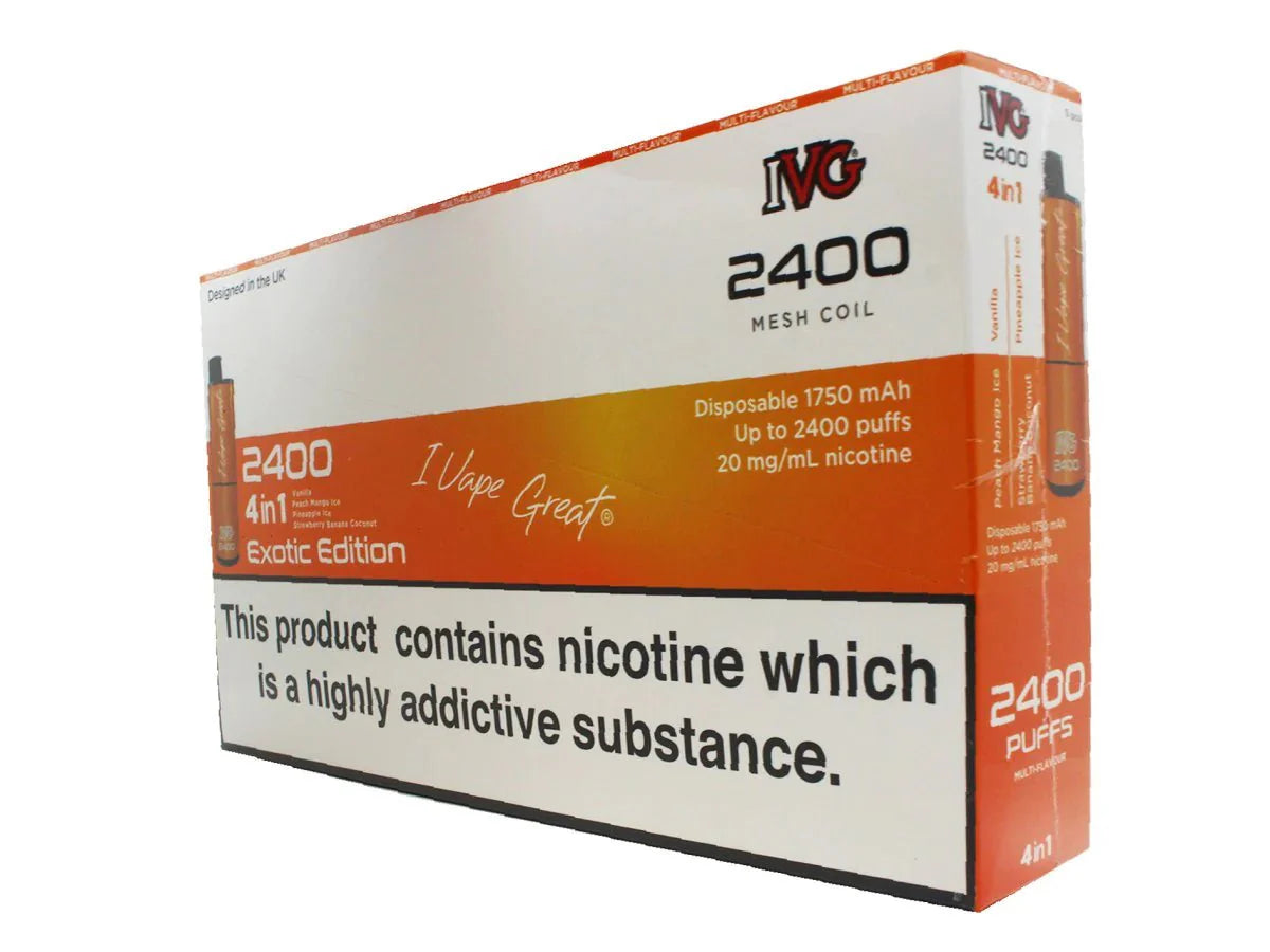 IVG 2400 Disposable Vape Pod (BOX OF 5)