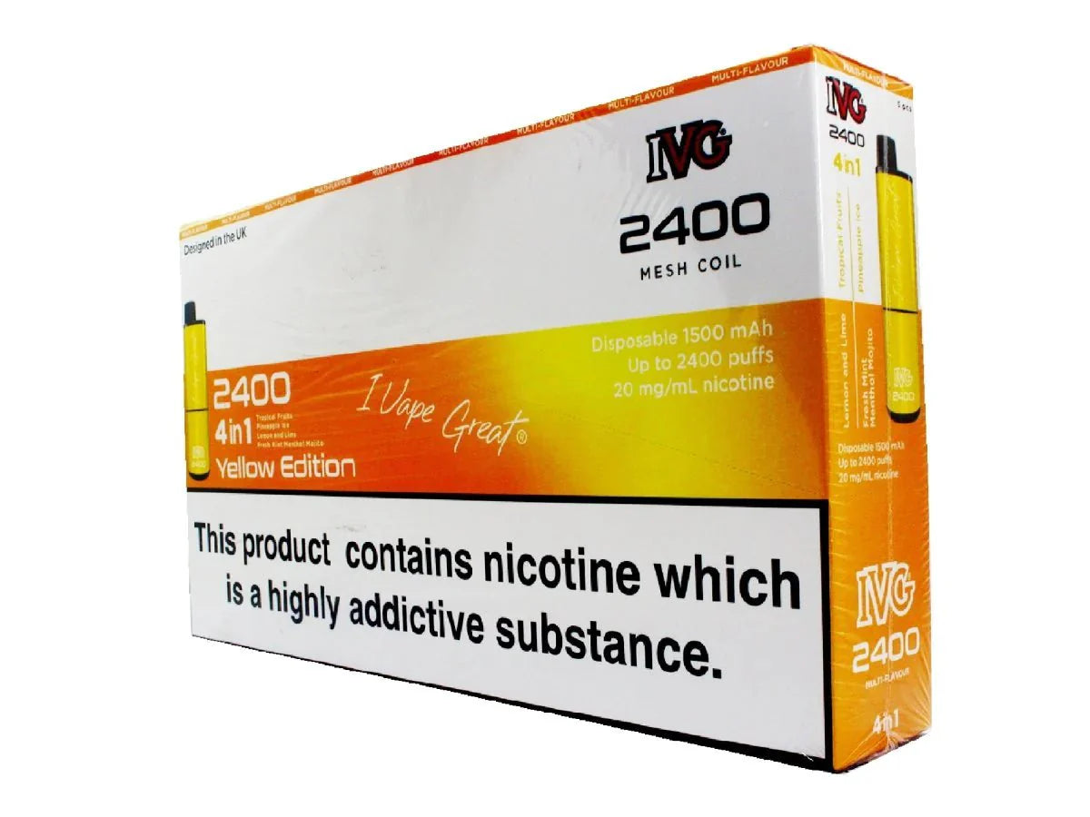 IVG 2400 Disposable Vape Pod (BOX OF 5)