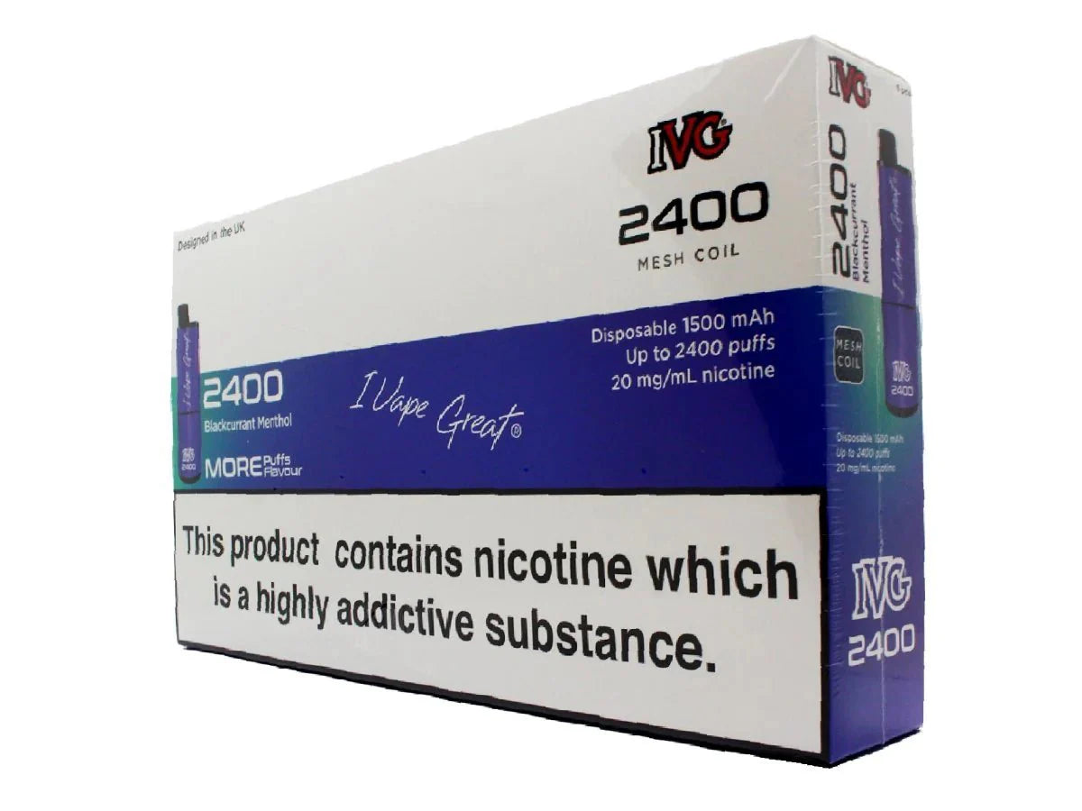 IVG 2400 Disposable Vape Pod (BOX OF 5)