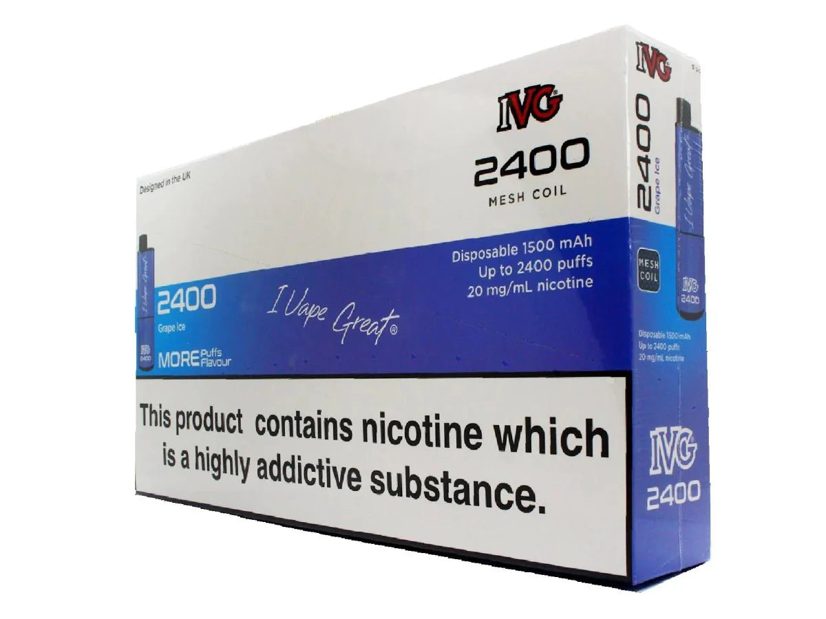 IVG 2400 Disposable Vape Pod (BOX OF 5)