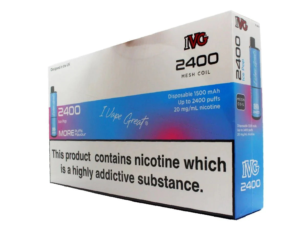 IVG 2400 Disposable Vape Pod (BOX OF 5)