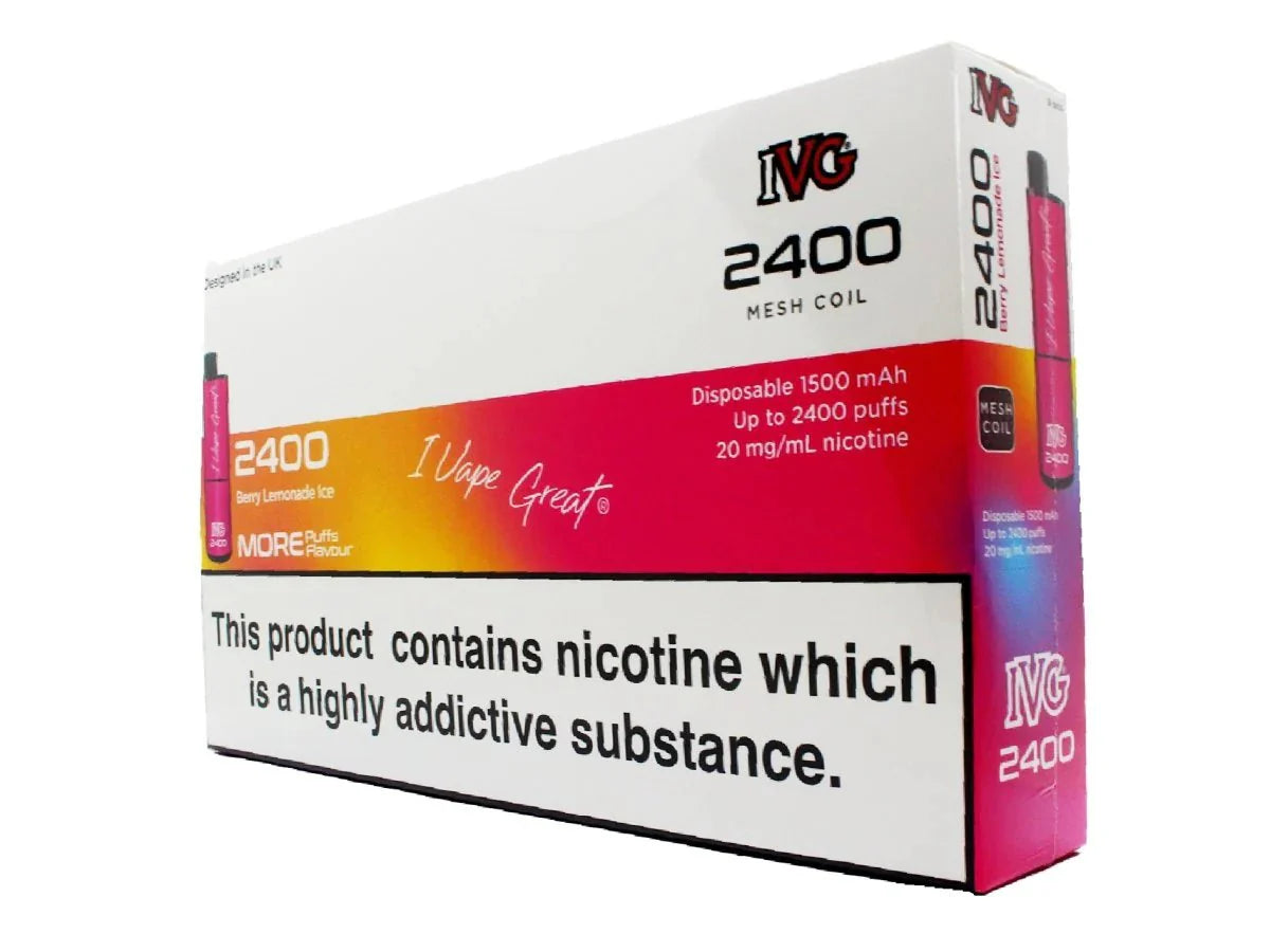 IVG 2400 Disposable Vape Pod (BOX OF 5)