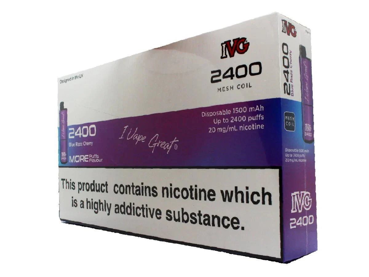 IVG 2400 Disposable Vape Pod (BOX OF 5)