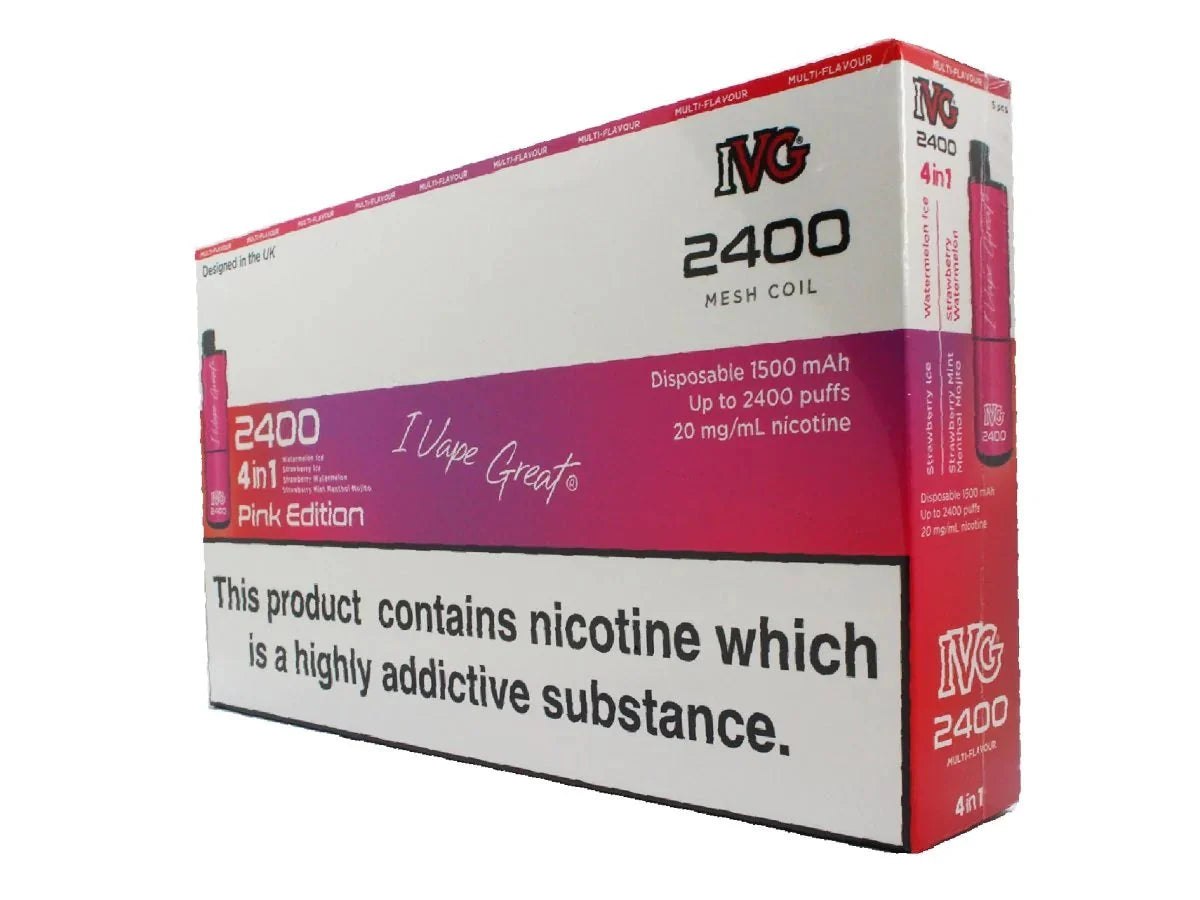 IVG 2400 Disposable Vape Pod (BOX OF 5)