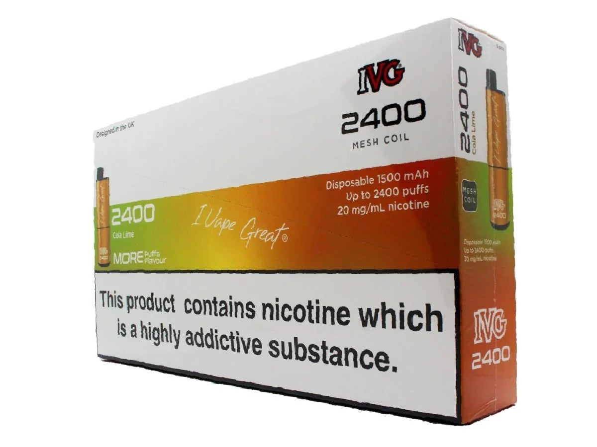 IVG 2400 Disposable Vape Pod (BOX OF 5)