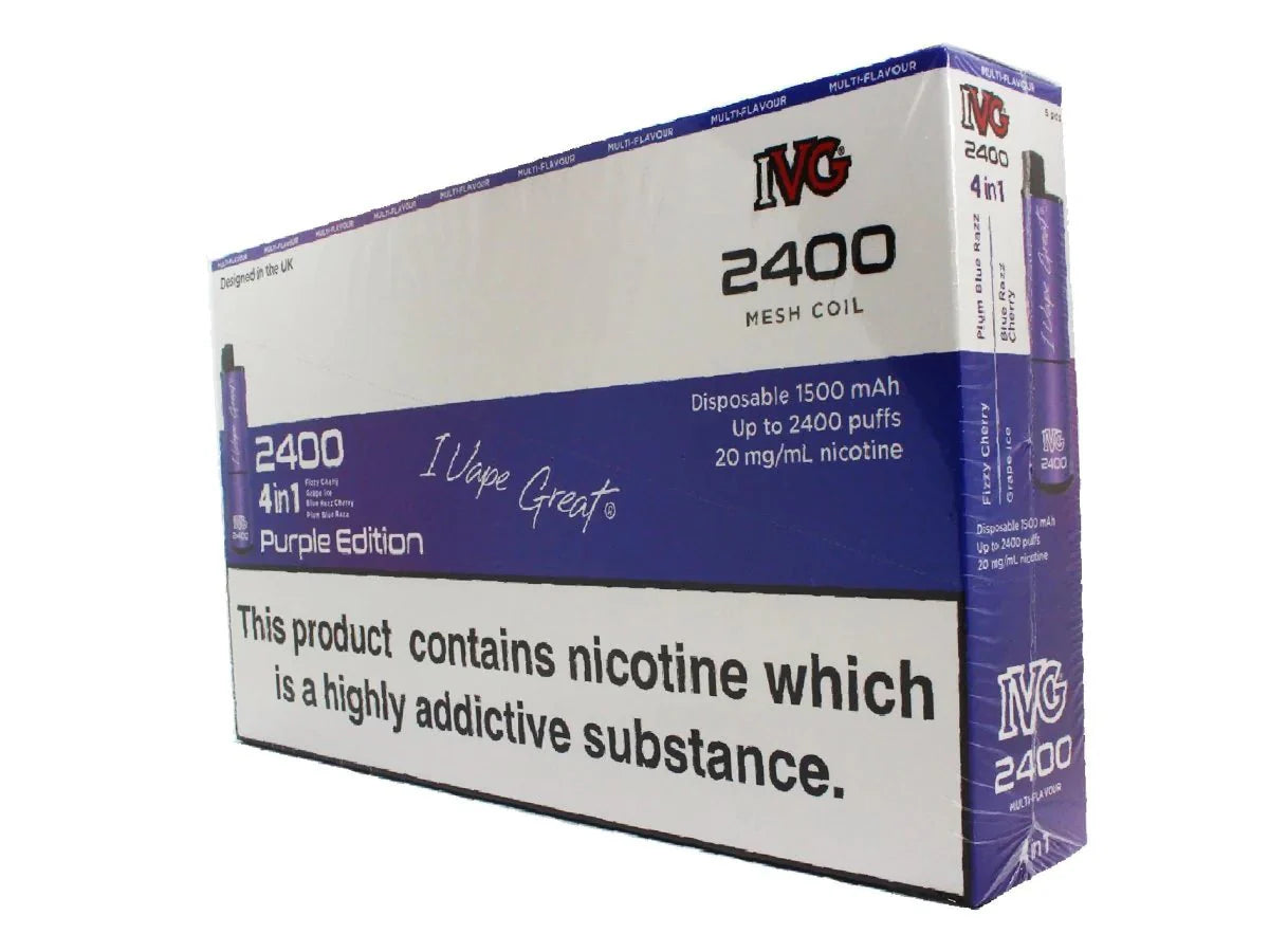 IVG 2400 Disposable Vape Pod (BOX OF 5)