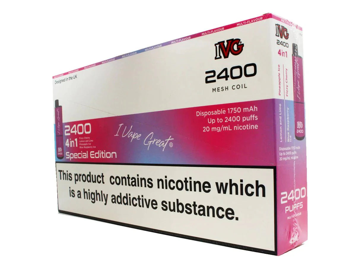 IVG 2400 Disposable Vape Pod (BOX OF 5)