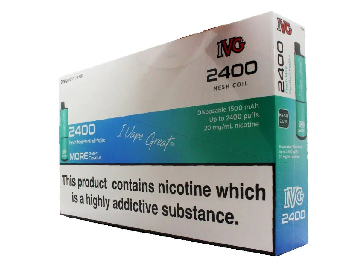 IVG 2400 Disposable Vape Pod (BOX OF 5)