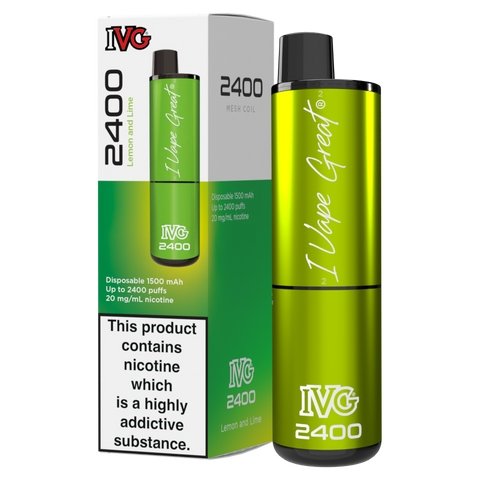 IVG 2400 Disposable Vape Pod Puff Bar Device Kit