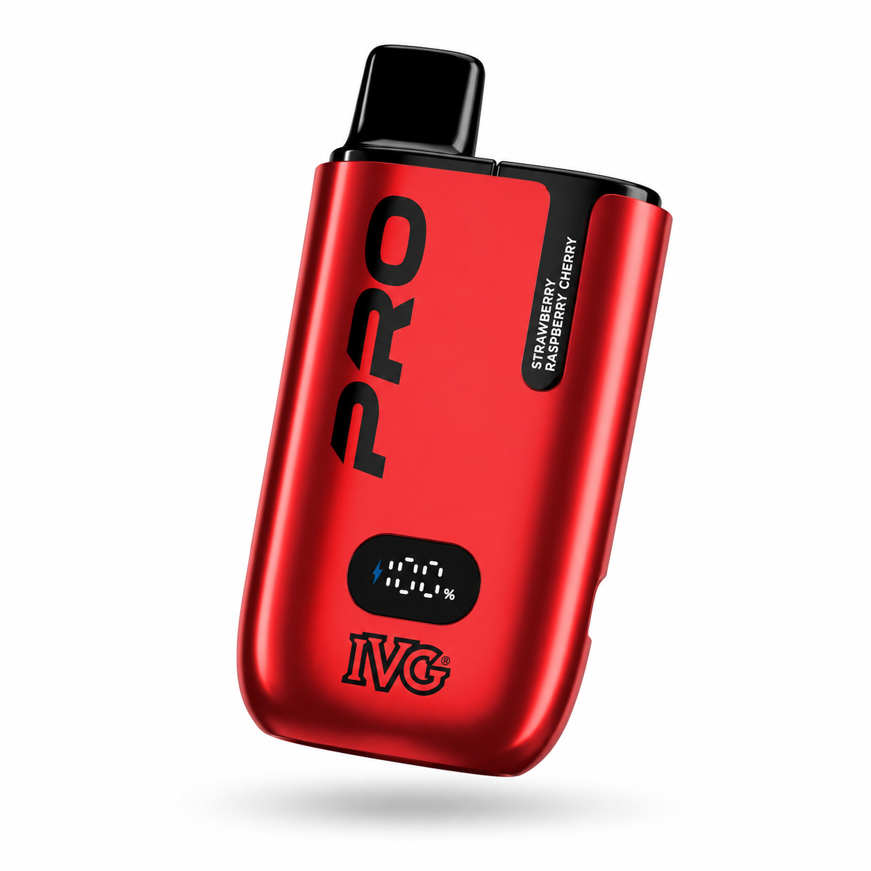 IVG Pro 10K rechargeable vape device with digital battery display on a clean white background.