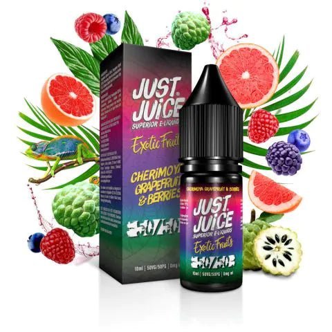 Just Juice Exotic Fruits 50/50 10ml E liquids Box of 10