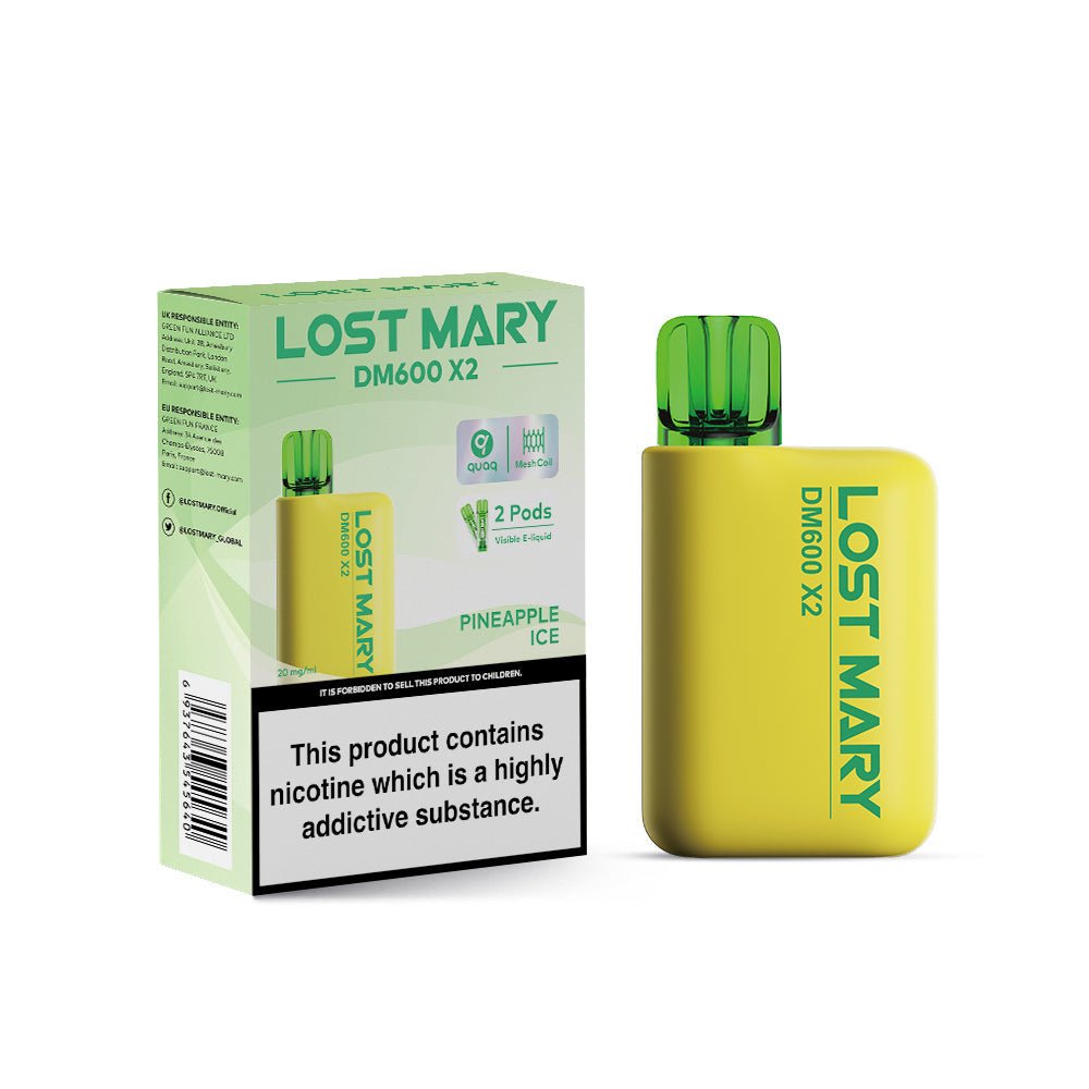 Lost Mary DM600 X2 1200 Puffs Disposable Vape (Box of 10)