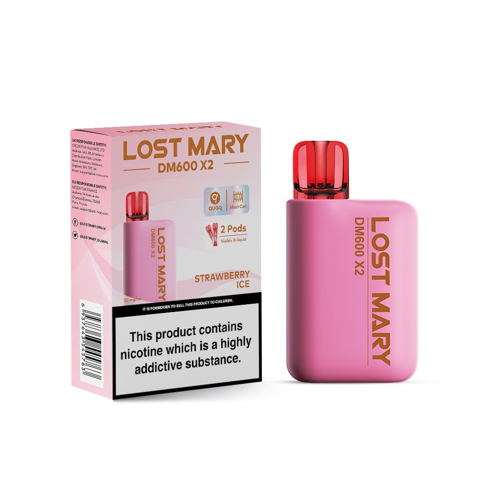 Lost Mary DM600 X2 1200 Puffs Disposable Vape (Box of 10)