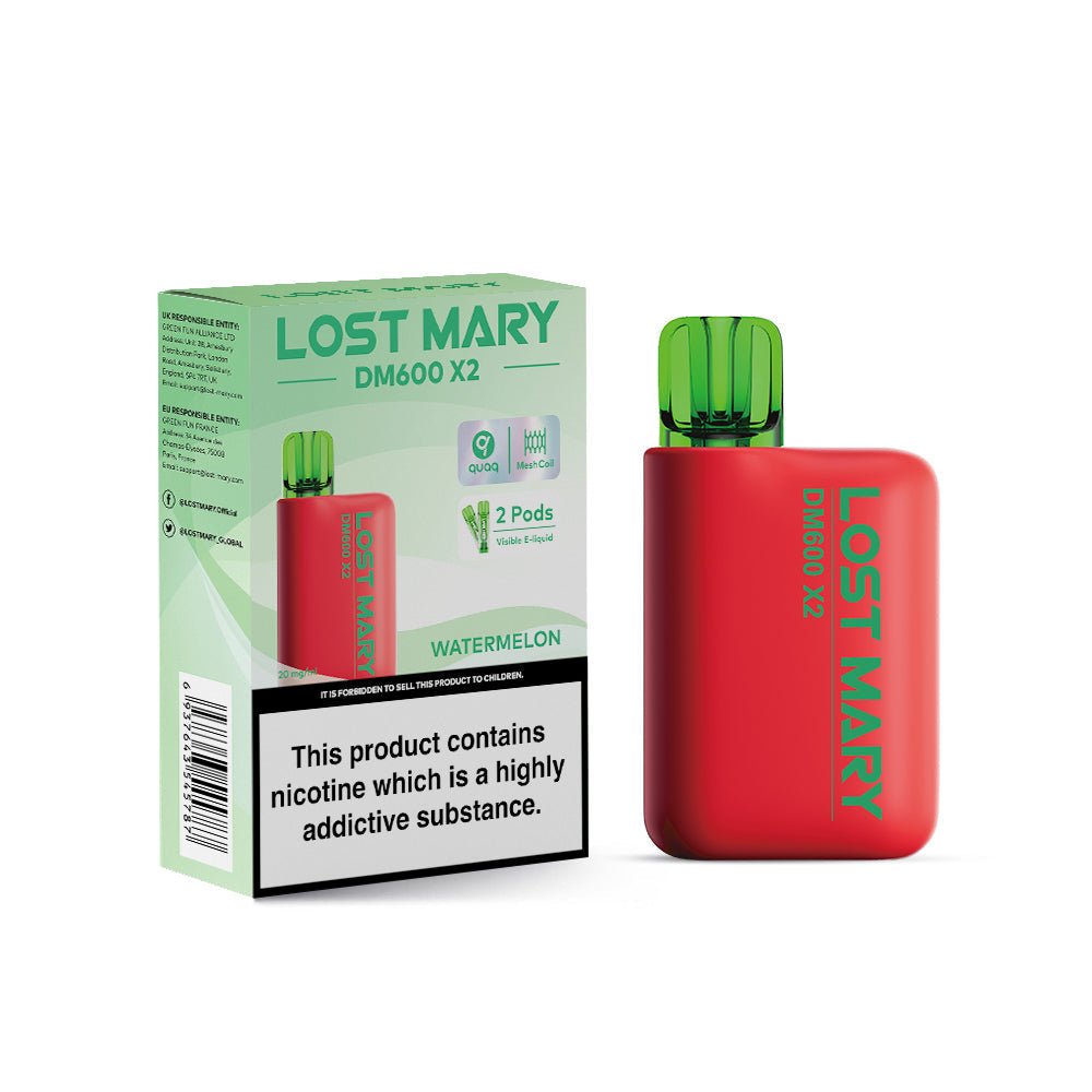 Lost Mary DM600 X2 1200 Puffs Disposable Vape (Box of 10)