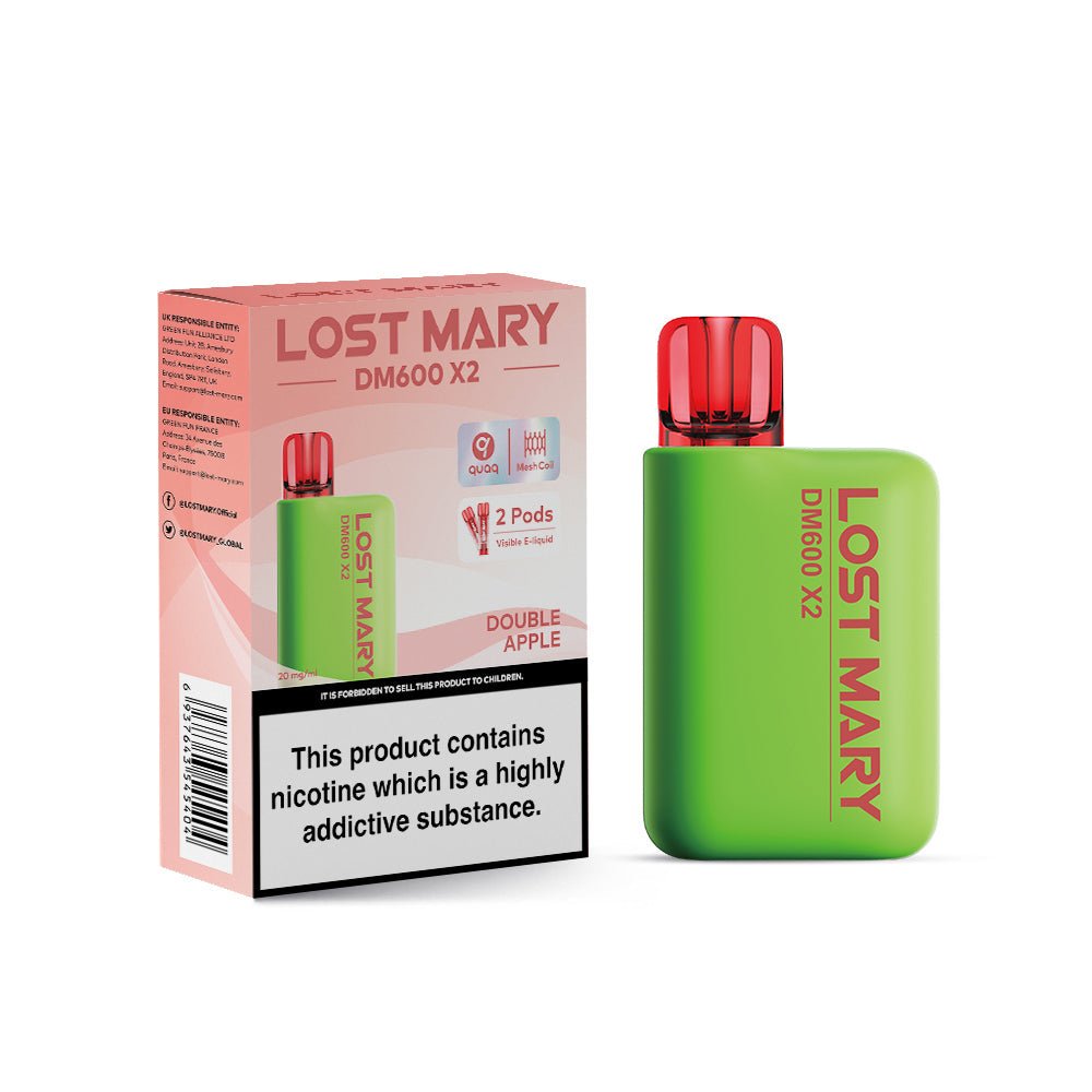 Lost Mary DM600 X2 1200 Puffs Disposable Vape (Box of 10)