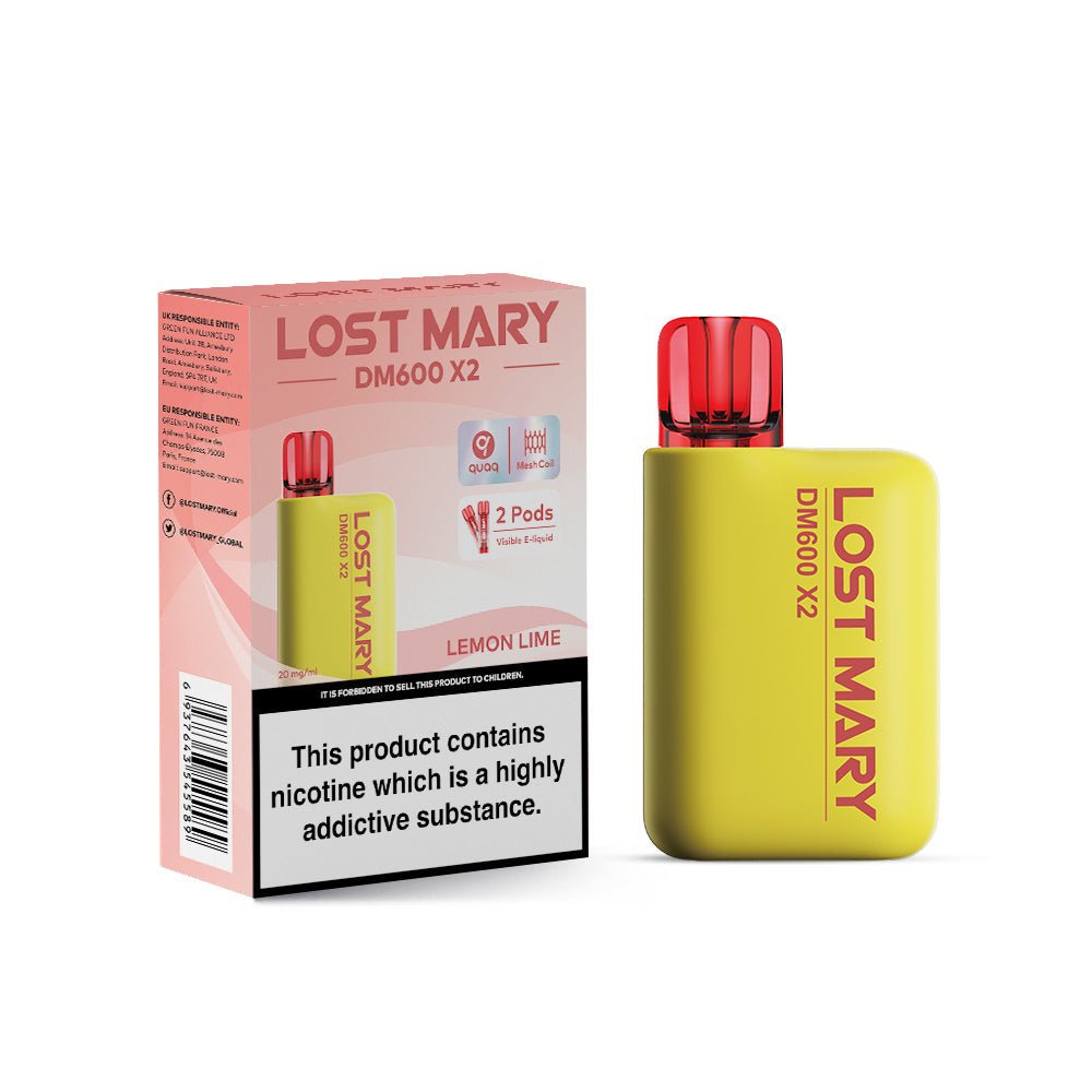 Lost Mary DM600 X2 1200 Puffs Disposable Vape (Box of 10)