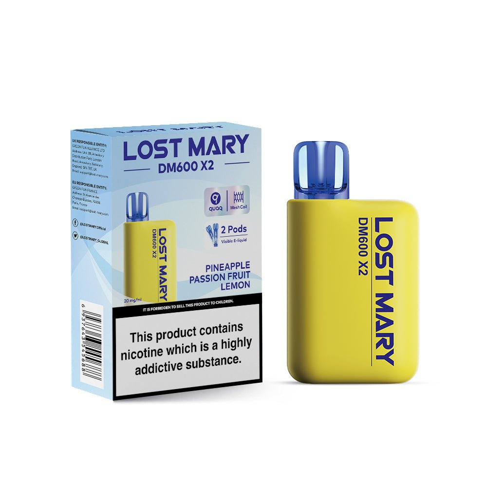 Lost Mary DM600 X2 1200 Puffs Disposable Vape (Box of 10)