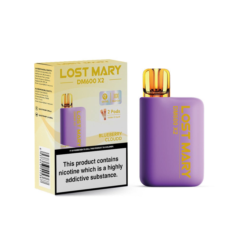 Lost Mary DM600 X2 1200 Puffs Disposable Vape (Box of 10)