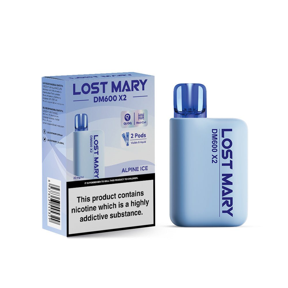 Lost Mary DM600 X2 1200 Puffs Disposable Vape (Box of 10)