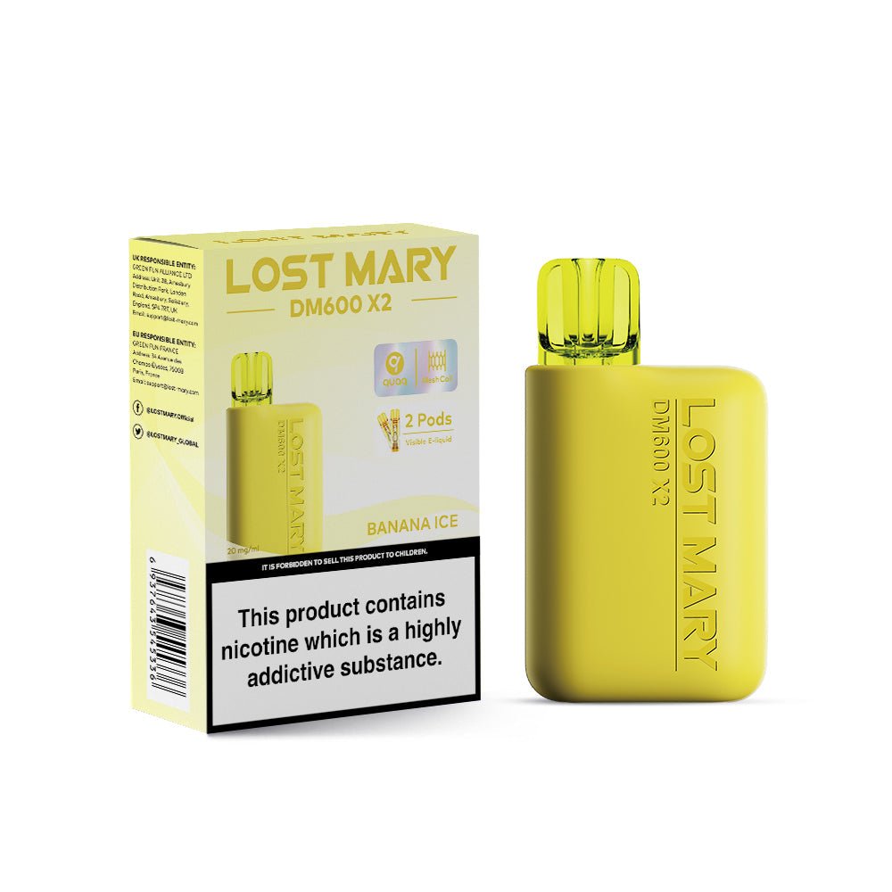 Lost Mary DM600 X2 1200 Puffs Disposable Vape (Box of 10)