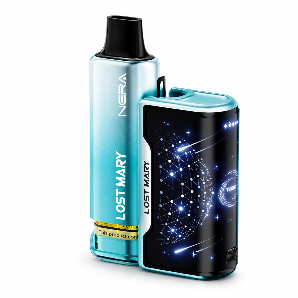 Lost Mary Nera 15K Fullview Kit – Rechargeable Reusable Pod Device