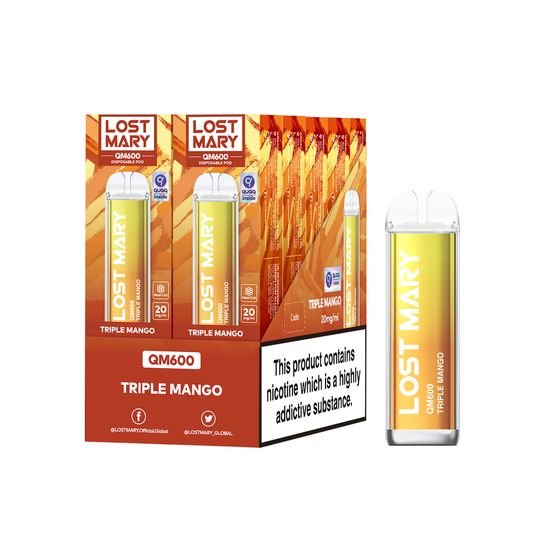 Lost Mary QM600 Disposable Vape Pod (BOX OF 10)