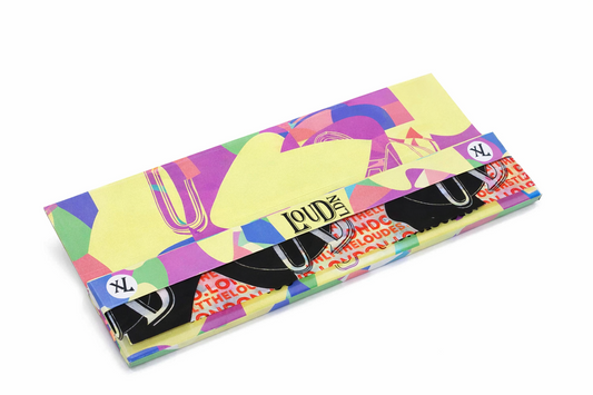 Loud LDN Extra Long Rice Rolling Papers pack with XLoud branding displayed on a pure white background.