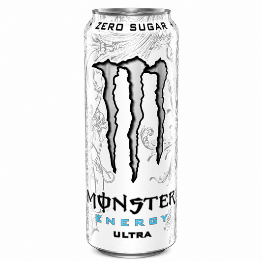 Monster Energy Ultra can on a pure white background.