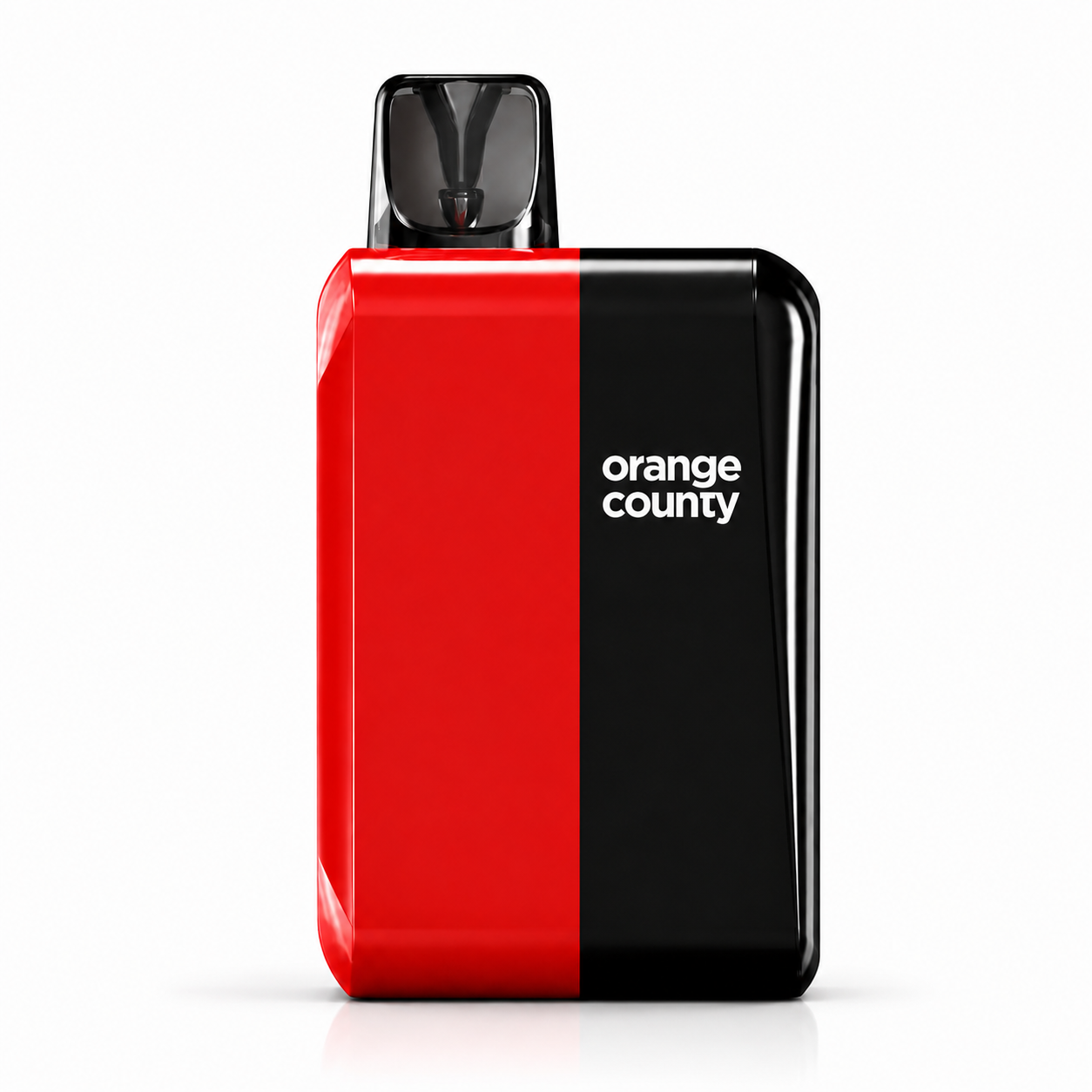 Orange County 2000mg CBD and CBG vape device displayed clearly with premium pod design and assorted flavour options.