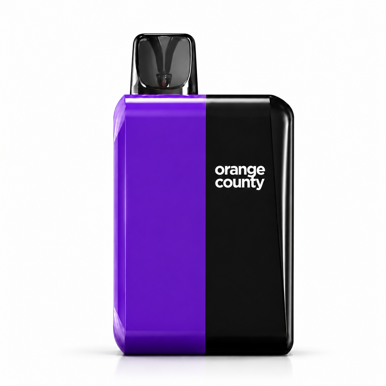 Orange County 2000mg CBD and CBG vape device displayed clearly with premium pod design and assorted flavour options.