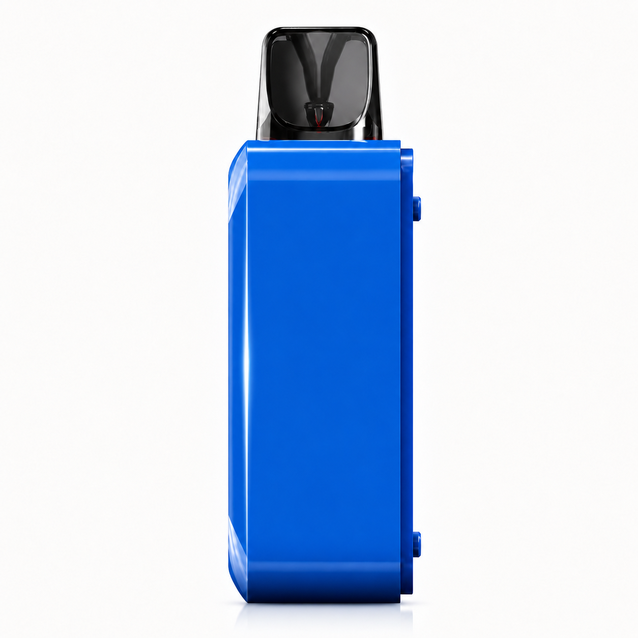 Blue device on a pure white background.